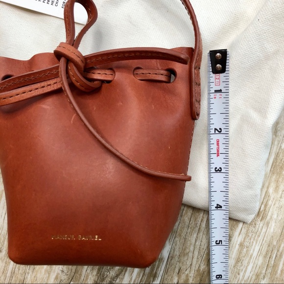 NWT MANSUR GAVRIEL Baby Bucket Bag Brandy Leather - Picture 5 of 15